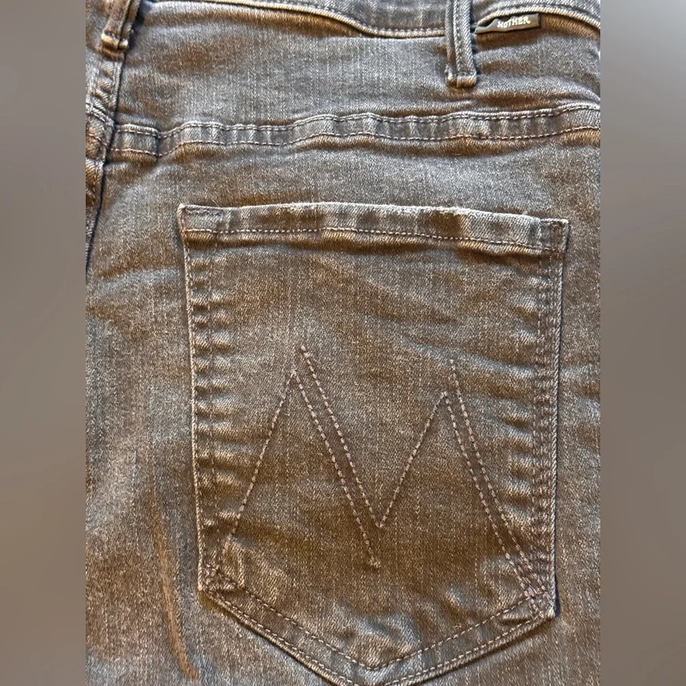 MOTHER The Hustler Ankle Black Jeans Not Guilty Wash Size 30 - Picture 10 of 16
